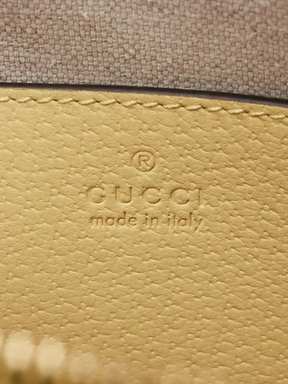 Gucci Yellow Leather Small Ophidia Crossbody Bag - Picture 7 of 9